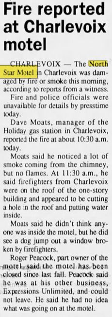 North Star Motel - Feb 1991 Article On Fire (newer photo)